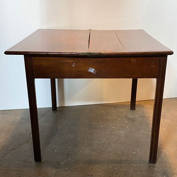 English George III Mahogany Fold-Over Tea Table