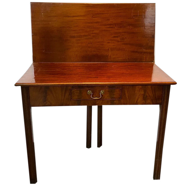 English George III Mahogany Fold-Over Tea Table