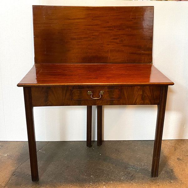 English George III Mahogany Fold-Over Tea Table