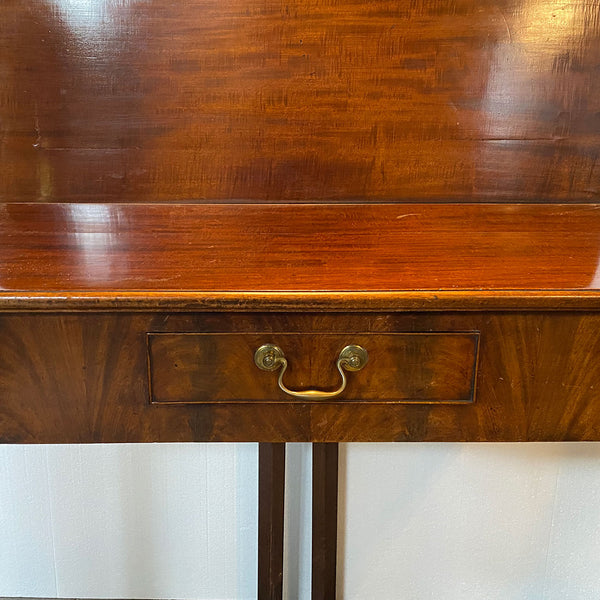 English George III Mahogany Fold-Over Tea Table