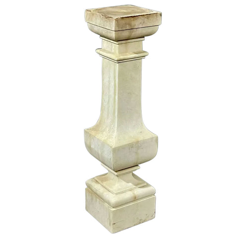 French Marble Baluster Garden Pedestal Base