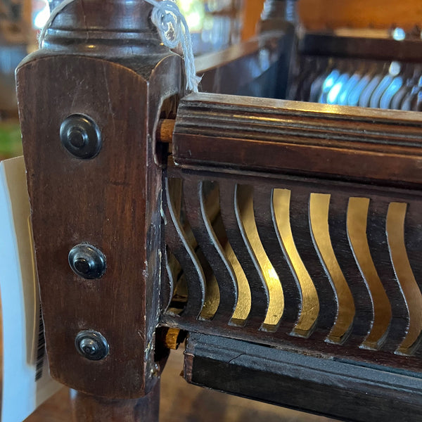 Fine English Aesthetic Movement Mahogany Round Two-Tier Parlor Table