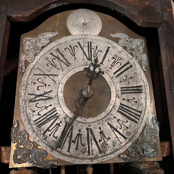 Lot 0060 | French Provincial Oak Tall Case Chateau Clock