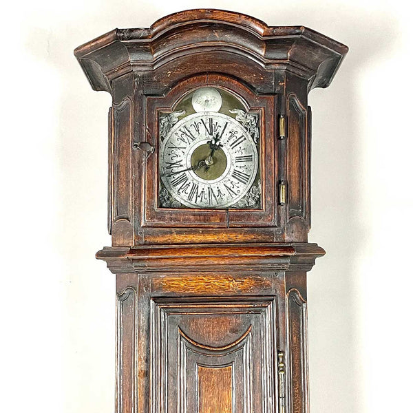Lot 0060 | French Provincial Oak Tall Case Chateau Clock