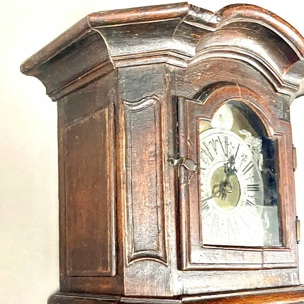 Lot 0060 | French Provincial Oak Tall Case Chateau Clock
