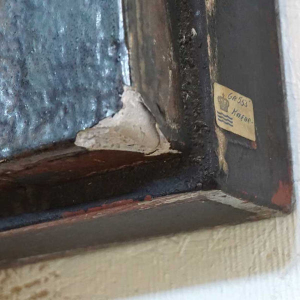 Large Pair KNUD KYHN for Royal Copenhagen Stoneware Tile Wall Panels, Adam and Eve