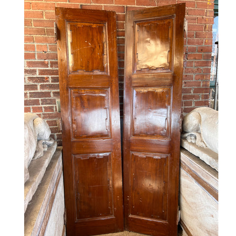 Lot 0449 | Large Anglo Indian Teak Panelled Double Door