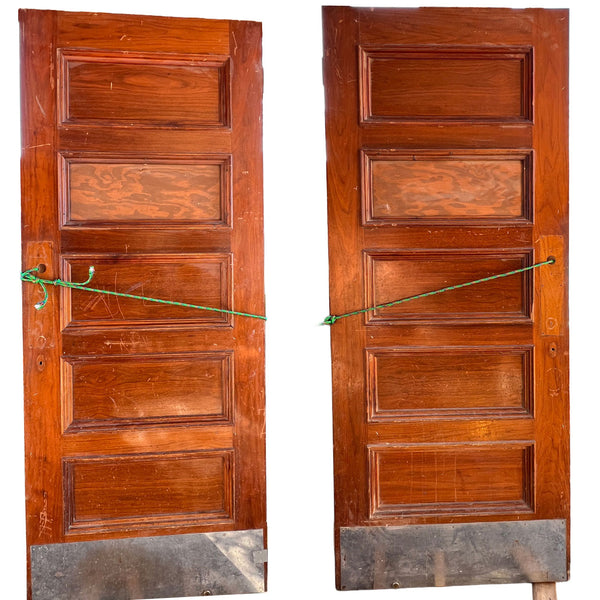 Lot 0448 | Two Vintage American Walnut Panelled Colorado University Single Doors