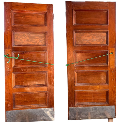 Lot 0448 | Two Vintage American Walnut Panelled Colorado University Single Doors