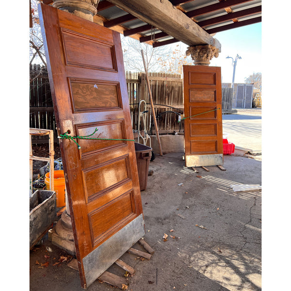 Lot 0448 | Two Vintage American Walnut Panelled Colorado University Single Doors