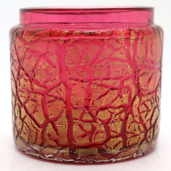 Lot 0411 | American/European Cranberry and Ruby Glass Darner, Jar, Bowl (3 pieces)