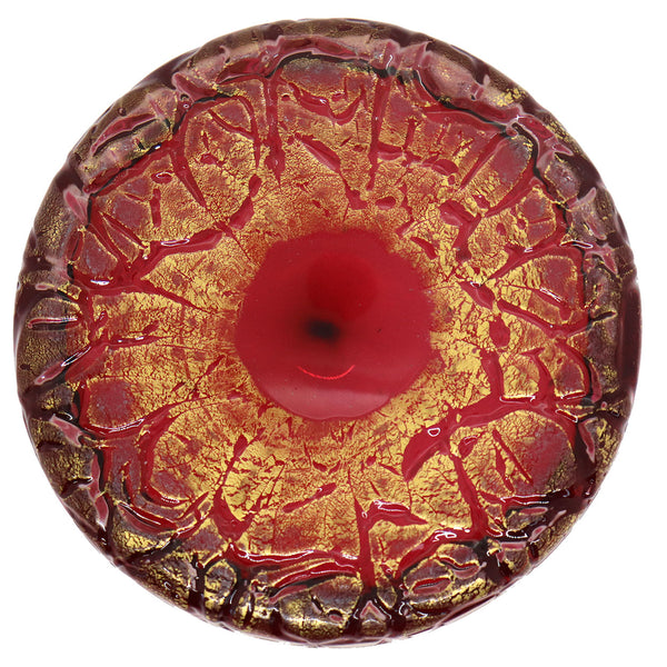 Lot 0411 | American/European Cranberry and Ruby Glass Darner, Jar, Bowl (3 pieces)