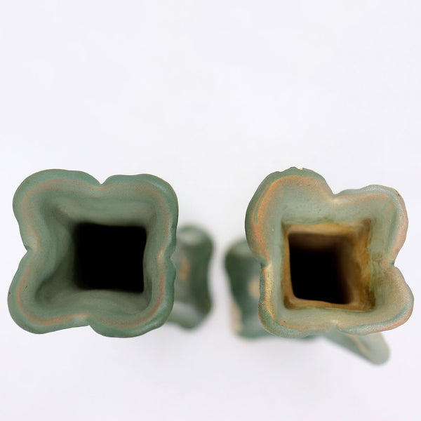 Lot 0389 | American Weller Pottery Etna Mug and Frederick Rhead L'Art Nouveau Vases (3 pieces)