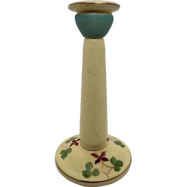 Lot 0400 | Scarce American Weller Pottery Vase and Roseville Candlestick (2)