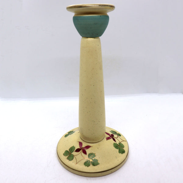 Lot 0400 | Scarce American Weller Pottery Vase and Roseville Candlestick (2)