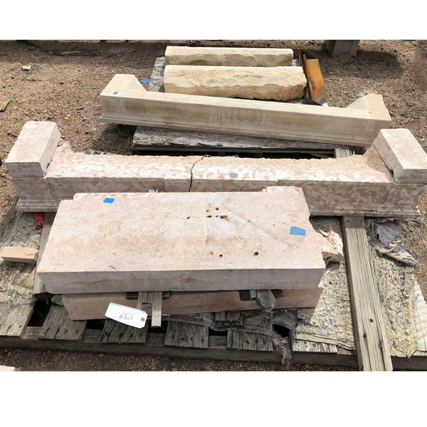 Lot 0421 | French Louis XVI Pierre de Bourguignon Burgundy Stone Fireplace Surround