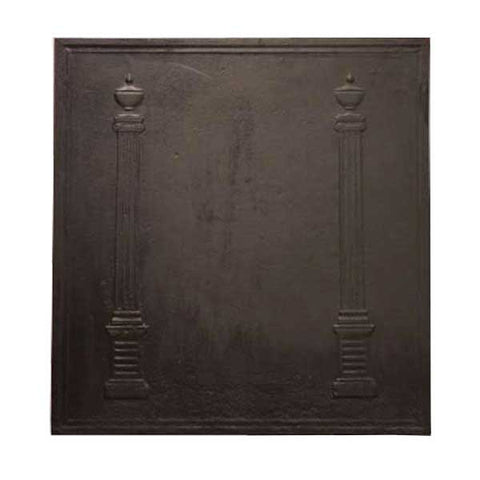 French Louis XVI Cast Iron Fireplace Fireback