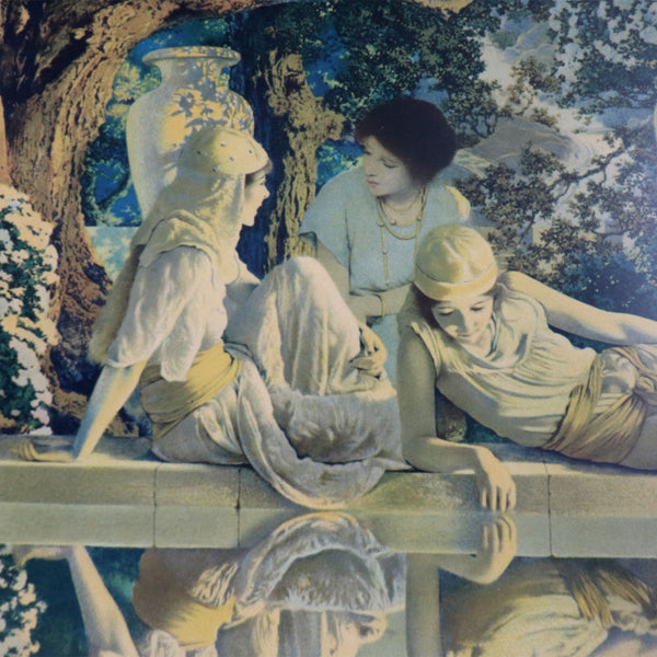 Vintage MAXFIELD PARRISH Color Lithograph Print, The Garden of Allah