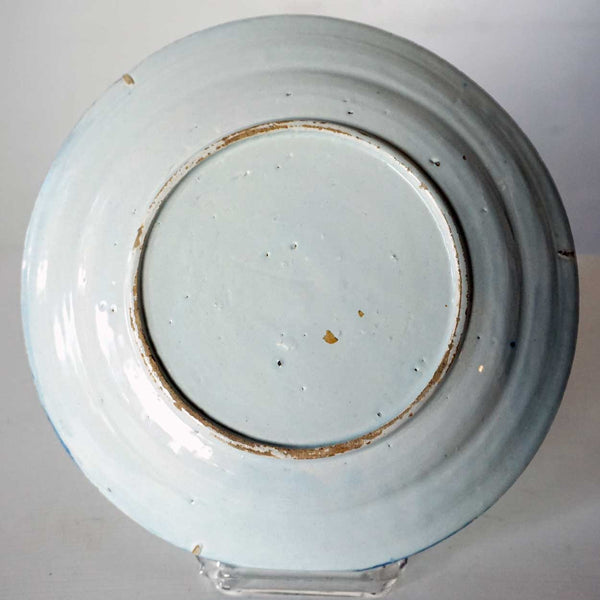 Dutch Delft Tin-Glazed Earthenware Blue and White Plate
