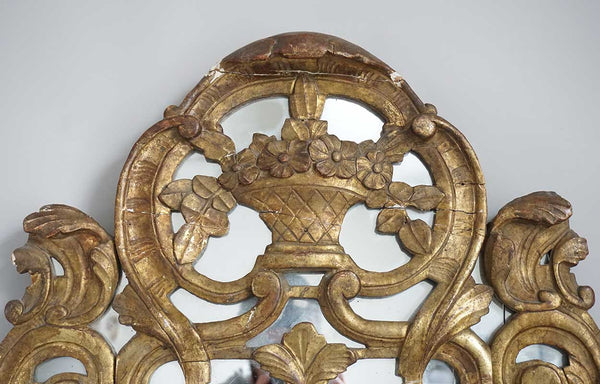 French Regence Giltwood Wall Mirror