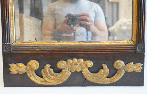Danish Neoclassical Parcel Gilt Wood Wall Pier Mirror