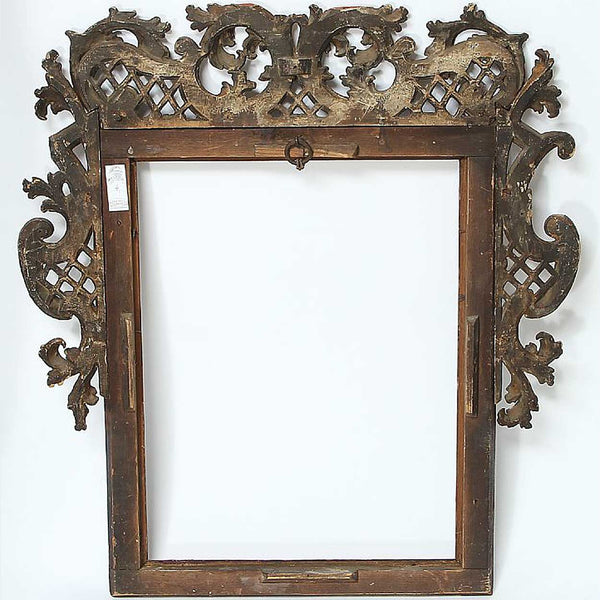 Swedish/German Baroque Gilt Gesso and Pine Wall Mirror