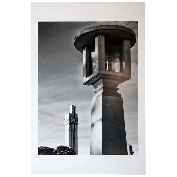 MAXIMILIANO BRINA Black and White Photograph, Art Deco Architecture, Salamone x 2