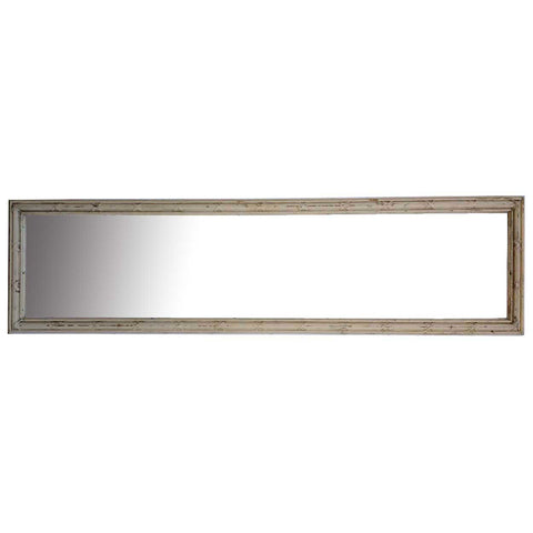 Large Louis XVI Style Belcaro Mansion Painted Pine Rectangular Mirror