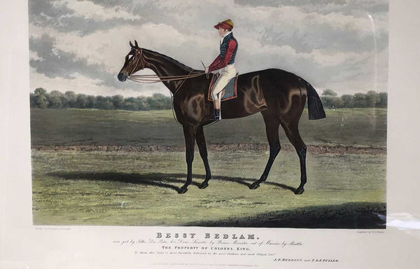 Pair H. HALL and J.F. HERRING Color Lithographs, English Race Horses