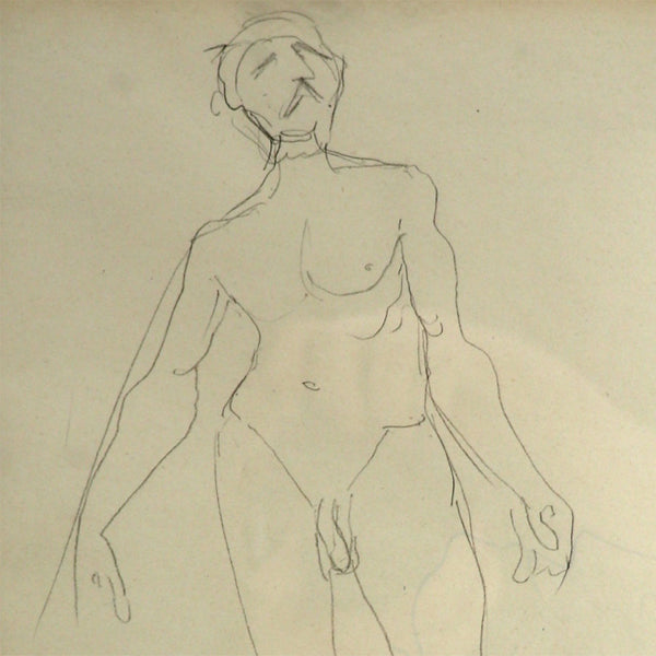 ALBERT MARQUET Pencil on Paper Double-Sided Drawing, Portrait Studies