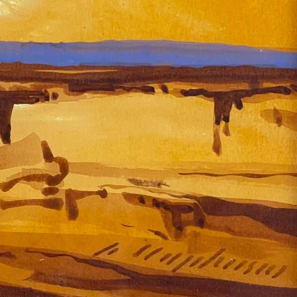 BUFFALO KAPLINSKI Watercolor on Paper Painting, Fail Safe Canyon