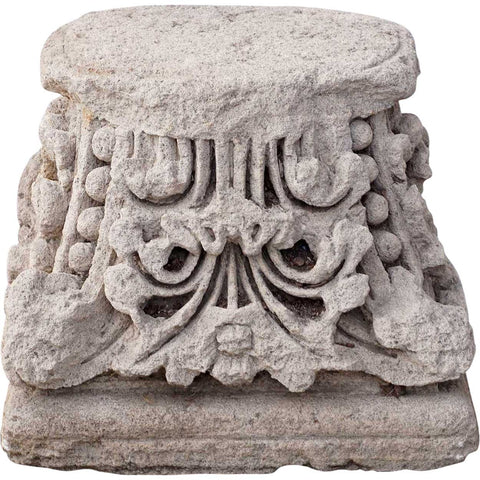 English Limestone Architectural Pillar Top / Column Capital