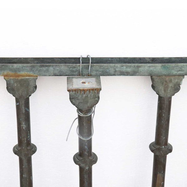 Set of Two American Beaux Arts Solid Bronze First National Bank Building Vault Railings