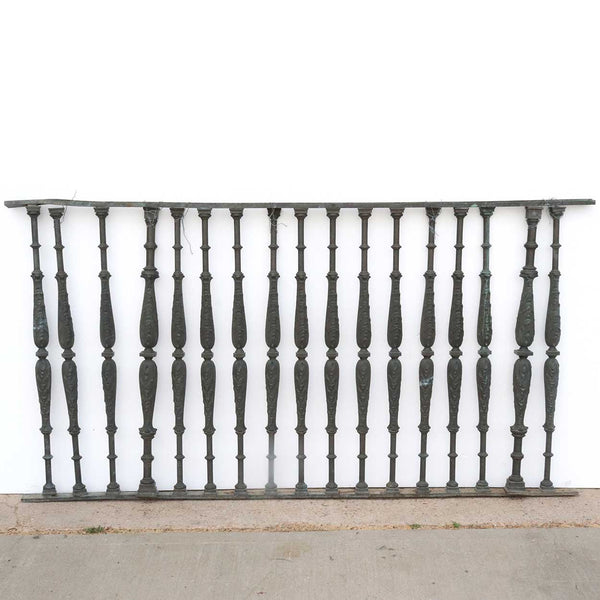 Set of Two American Beaux Arts Solid Bronze First National Bank Building Vault Railings