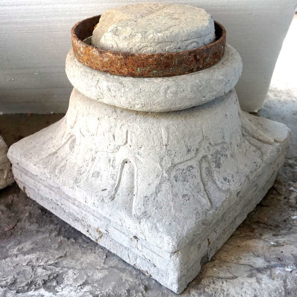 Pair of Chinese Stone Architectural Pillar Bases