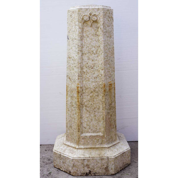 American Glazed Terracotta Garden Sundial Pedestal