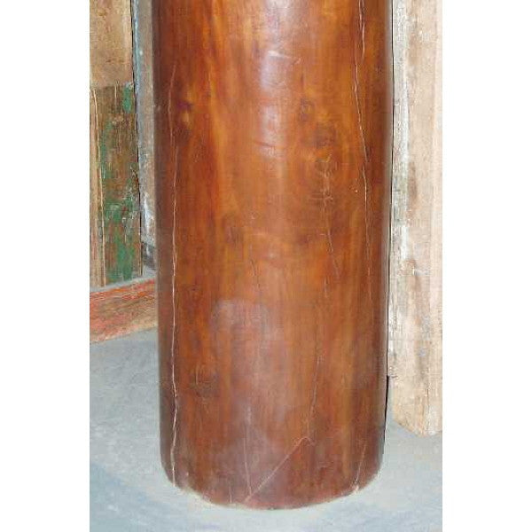 Solid Mahogany and Teak Architectural Column