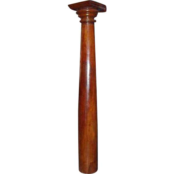 Anglo Indian Solid Mahogany and Teak Architectural Column