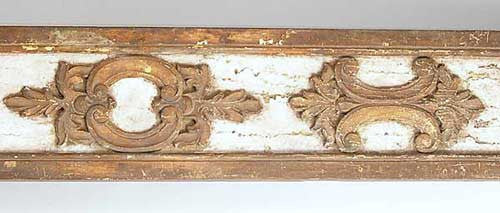Indo-Portuguese Parcel Gilt and Gesso Altar Panel Fragment