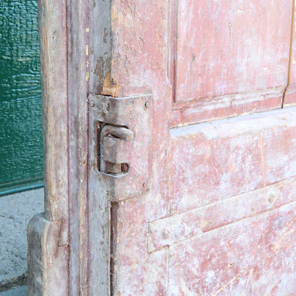 French Colonial Painted Pine Double Door