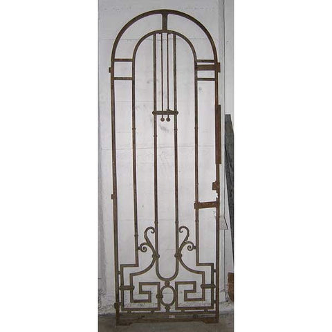 STOLEN ➳ French Colonial Art Nouveau Wrought Iron Arched Gate