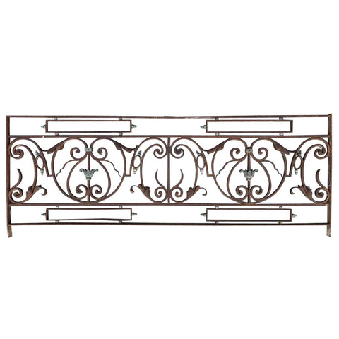 French Louis XV Style Wrought Iron Balcony Front