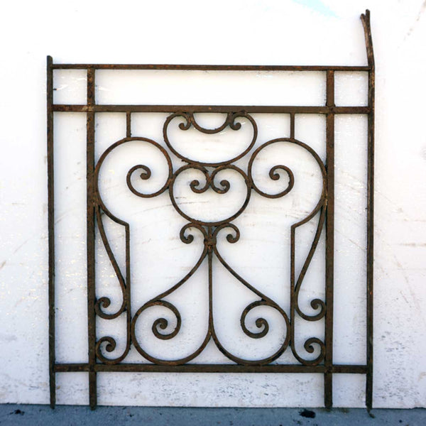 French Colonial Wrought Iron Window Grille