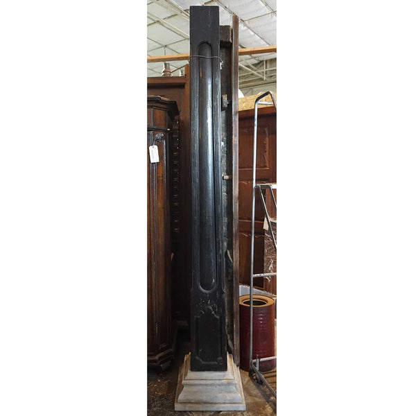 Pair Large Indo-Portuguese Ironwood and Marble Square Architectural Columns