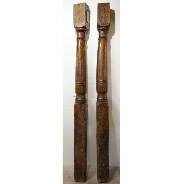 Pair of Early Danish Oak Columns