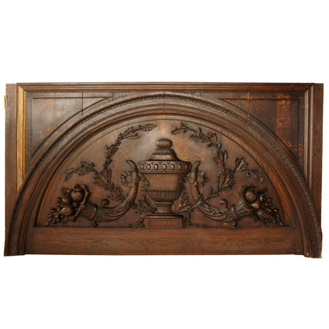 Argentine Oak Door Lintel from the Jockey Club of Buenos Aires