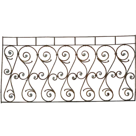 French Colonial Wrought Iron Balcony Railing