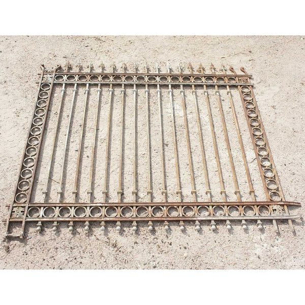 Set of Three Argentine Baroque Revival Forged Iron Fence Panels