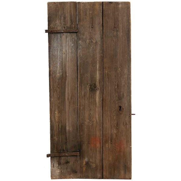 Small Swedish Allmoge Iron Mounted Pine Plank Single Door