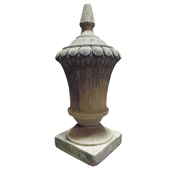 American Art Deco Limestone Architectural Roof Urn Finial